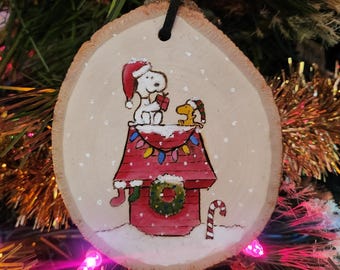 スヌーピー ガラス製　クリスマス オーナメント スヌーピー ピーナッツ スキー ギッター ガラス クリスマスツリー