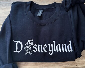 Sweat-shirt à col rond brodé Minnie Mouse Disneyland