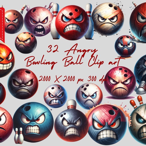 Angry bowling ball svg etsy