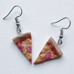 Pizza earrings