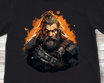 Male Dwarf Barbarian Human Fighter Cleric Ranger Rogue DnD Character Tshirt D&D Shirt Dungeons and Dragons Clothing D and D Player Gift