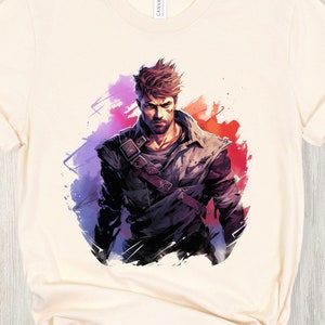 Male Human Fighter Half Elf Ranger Rogue Monk DnD Character Tshirt D&D Shirt Dungeons and Dragons Clothing D and D Player Gift
