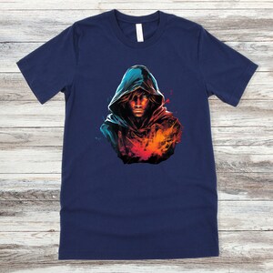 Male Human Rogue Half-Elf Halfling Wizard Ranger Warlock DnD Character Tshirt D&D Shirt Dungeons and Dragons Clothing D and D Player Gift image 5