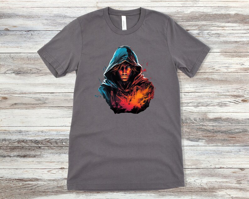 Male Human Rogue Half-Elf Halfling Wizard Ranger Warlock DnD Character Tshirt D&D Shirt Dungeons and Dragons Clothing D and D Player Gift image 7