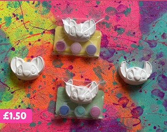 Alien and Angel  inspired kids paint party favour -Paint you own party pack - Gifts - Paintable. Party kit party filler
