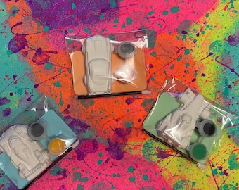 Racing Car Paint Your Own Party favours