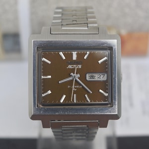 Zeldzame vintage herenhorloge 1976 Seiko 5 Actus 7019-5070 automatisch Japan originele armband