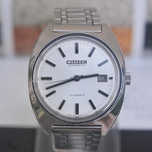 Vintage  70&#39;s Citizen Automatic Date Men&#39;s Japan Automatic Watch Original Bracelet