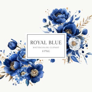 Marineblauwe bloemen clipart, marine bloemen boeketten, koningsblauw, marine bruidsboeketten, blauwe en witte bloemen png, bruiloft clipart