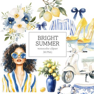 Clipart Mediterraneo, Clipart Vacanze Estive, Clipart Limone, Clipart Italia Grecia, Clipart Moda Estiva, Clipart Viaggi PNG