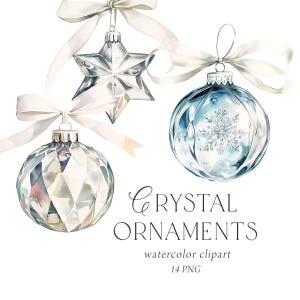 Weihnachtsschmuck Clipart, elegante Weihnachtsschmuck Aquarell, Weihnachtseinladungen, PNG, Weihnachtsschmuck Party, kommerzielle Nutzung