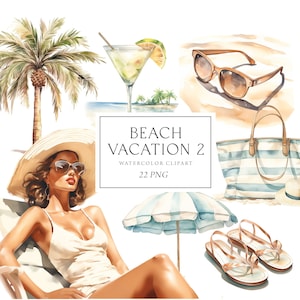 Strand Clipart, Sommerferien Clipart, Pool Party Clipart, Cocktails Sommer Mode Clipart, Strand Urlaub, Strand Mädchen Clipart, Png