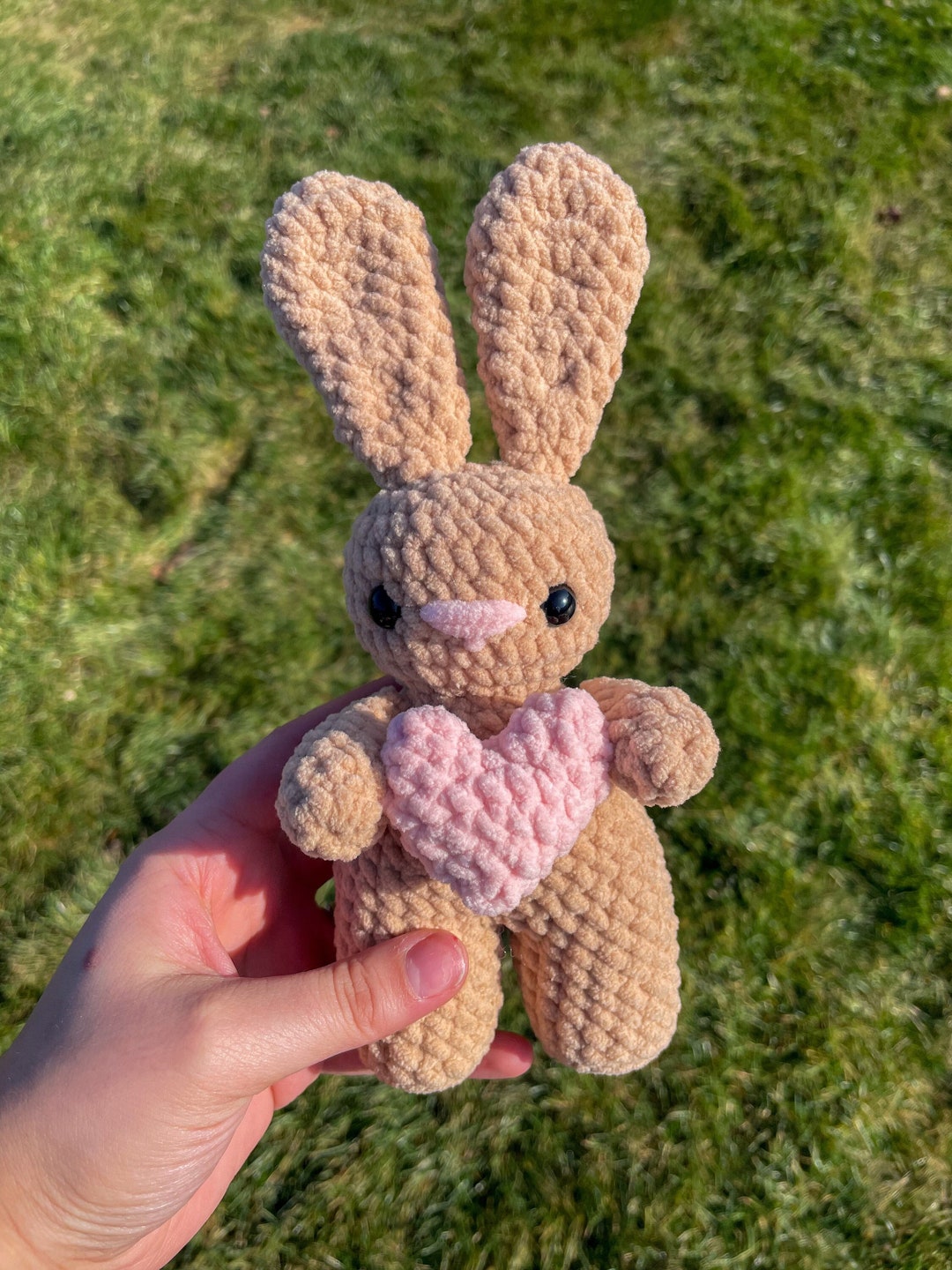 Crochet Bunny Plushie, Stuffed Animal, Amigurumi, Bunny Plush, Crochet