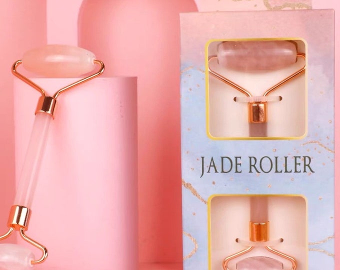 Rose Quartz Face Roller, Jade Roller, Perfect Gift for Her