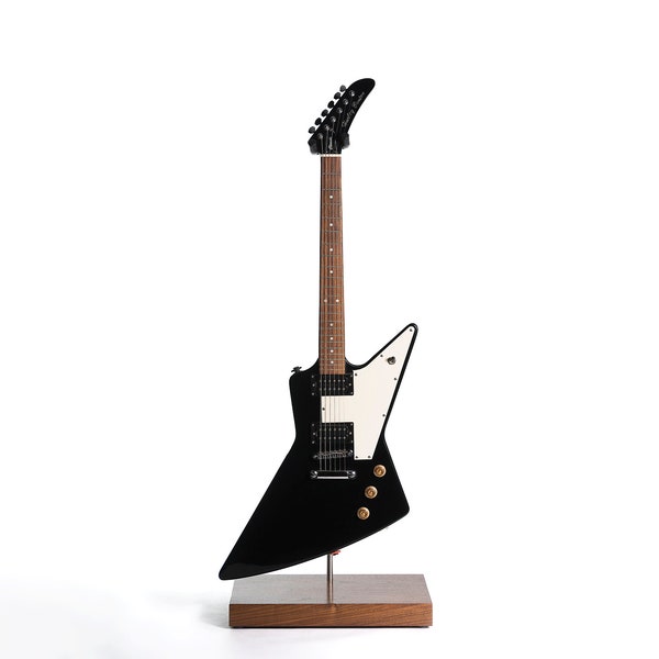 Contemporary Black Walnut Premium single guitar stand  by M-ski