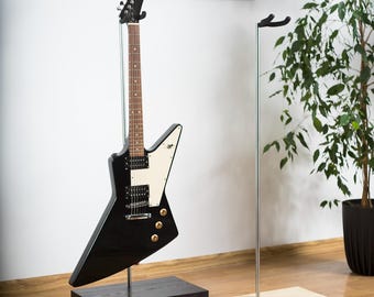 Handcrafted Ashwood Bass Guitar Stand: Modern Minimalist Design