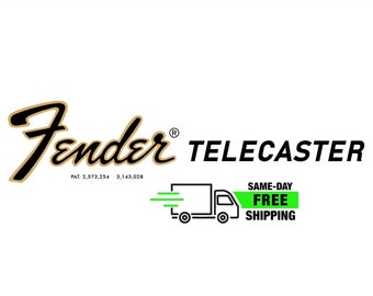 Fender Telecaster Decal Ultra-hi-res 70s Vintage Style NEW Non-Metallic