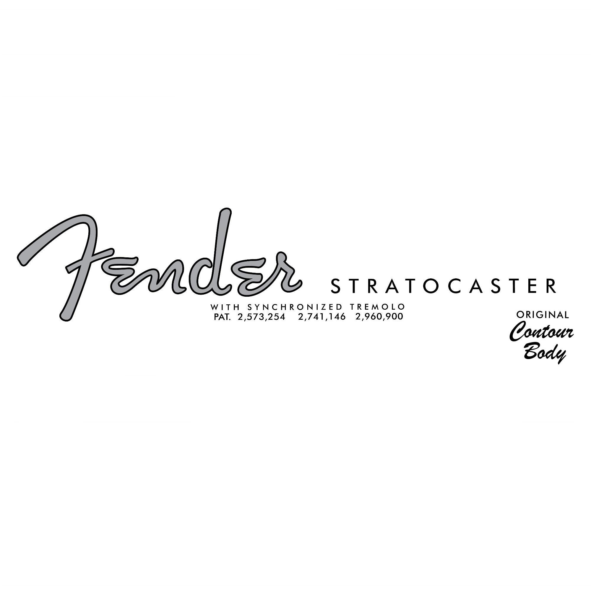 2-pack Stratocaster Decal 50s 60s 70s Fender Style Ultra-hi-res
