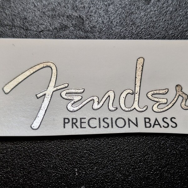 Precision Bass Decal Fender Style Headstock Waterslide Ultra-hi-res NEW