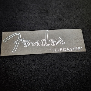 2-Pack Telecaster Headstock Decal 50s Fender Style Guitars Gold or Silver