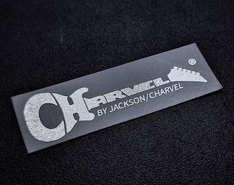 2-Pack Metallic Guitar Headstock Decal: Jackson/Charvel, Ultra-Hi-Res