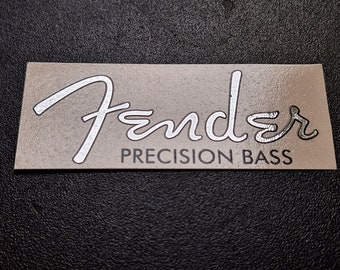 Fender Precision Bass Headstock Waterslide Decal - Ultra-Hi-Res