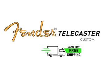 Fender Telecaster Custom Decal Ultra-hi-res 70s Vintage Style NEW Non-Metallic