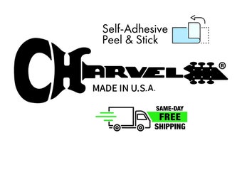 3-Pack Charvel Sticker Peel and Stick Ultra-hi-res Guitar Decals NEW