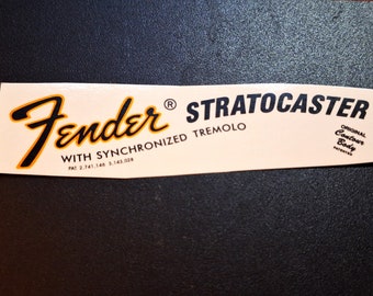 2er-Pack Sticker Stratoaster 70s Fender Style Ultra-hi-res NEU unifarben