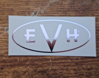 EVH Decal Van Halen Waterslide Headstock Decal Ultra-hi-res Metallic NEW