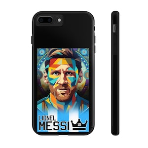 Artistic Lionel Messi on tough iPhone Cases