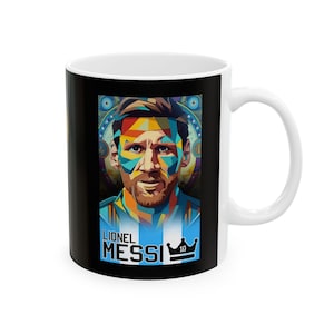 Lionel Messi World Cup Champion Mug, Soccer Fan Gift, Football Lover Cup, Sports Enthusiast Present, Barca FC Drinkware, Soccer Player