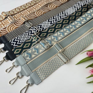 Patterned Shoulder Strap, Fabric Bag Strap, Change Strap, Camera Bag Straps, Crossbody Strap, Bag Strap, Mother&#39;s Gift,