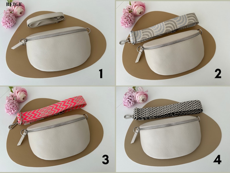 Leder Gürteltasche mit Schultergurt