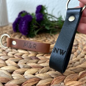 Schlüsselanhänger aus echtem Leder
