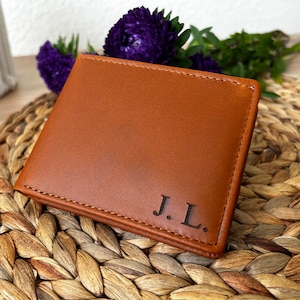Leder Geldbeutel - Christmas Gift -  Gravierte Geldbörse -  Geschenk -  Männer Geldbörse - Leder Portemonnaie - Wallet -  Weihnachtsgeschenk