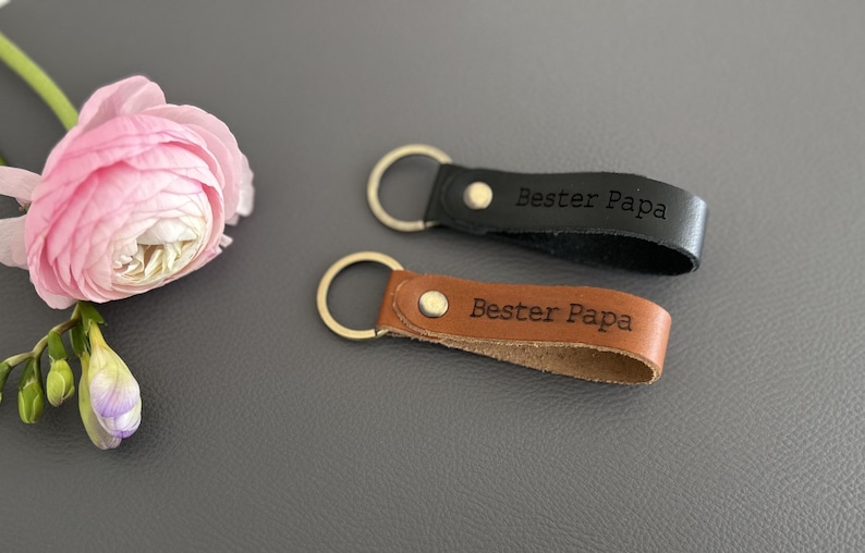 personalisierbar Leder Schlüsselanhänger