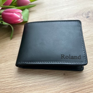 Valentinstag Geldbeutel Handgemacht echt Leder, Personalisiertes Portemonnaie mit Monogramm für Herren, Geschenke für Ihn, Herren Geldbeutel