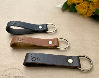 Keychain Personalized, Keychain for Man, Gift for Valentine's Day, Keychain Leather, Car Keychain, Gift for him