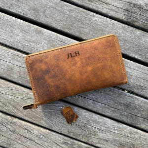 Geschenk für Mama,  RFID Sicherheit,  Damen Geldbörse,  Muttertags Geschenk, Monogramm Clutch,  Leder Personalisiertes Portemonnaie
