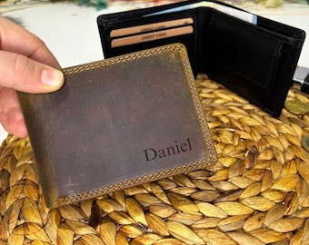 Festa del papà, portafoglio personalizzato, borsa, regalo per lui, portafoglio in vera pelle regalo personalizzato per lui, RFID