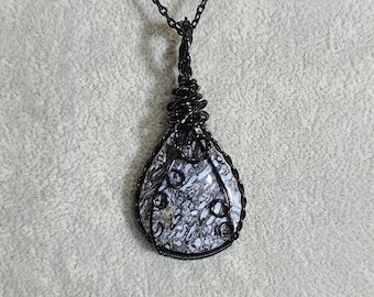 Palm Root, Plated Copper, Wire wrapped necklace, wire wrap, handmade, gifts for her, pendant, grounding, protection, root chakra, stability