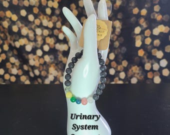 Urinary System Support, beaded Stretch bracelet, Handmade, healing, spiritual, beaded, bracelet, stretch, improve kidney function