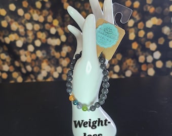 Weight loss, beaded Stretch bracelet, Handmade, healing, spiritual, hand crafted, motivation, flush out toxins