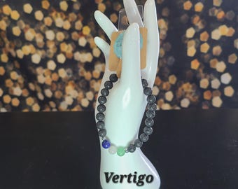 Vertigo, beaded Stretch bracelet, Handmade, healing, spiritual, handcrafted, dizziness, balance, nausea, headaches stretch, beaded, bracelet
