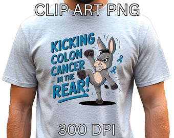 T-shirt darmkanker bewustzijn, png, blauw lint (digitale download)