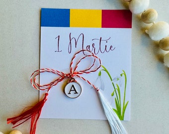 Initial Charm Martisor: Romanian Spring Tradition