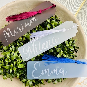 Acrylic Bookmark | Custom Bookmark | Personalized Bookmark | Bookmark With Tassel