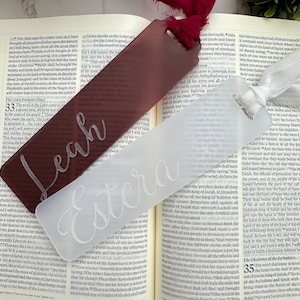 Acrylic Bookmark | Custom Bookmark | Personalized Bookmark | Bookmark With Ribbon
