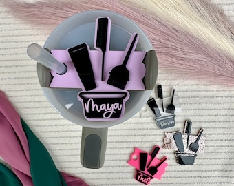 Personalized Hair Stylist Name Tag for Stanley Tumbler (30oz & 40oz)